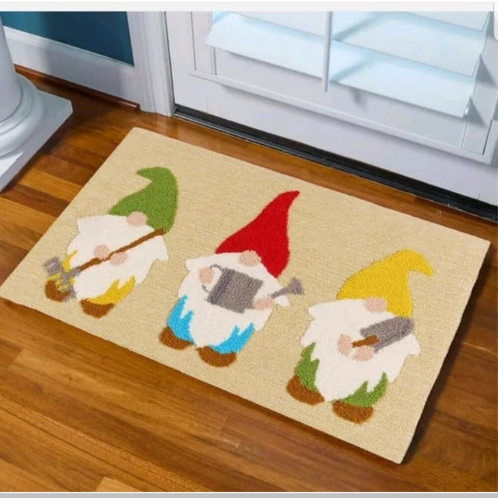 Spring Home Collection Hand Hooked Seasonal Accent Rug 22”x38”